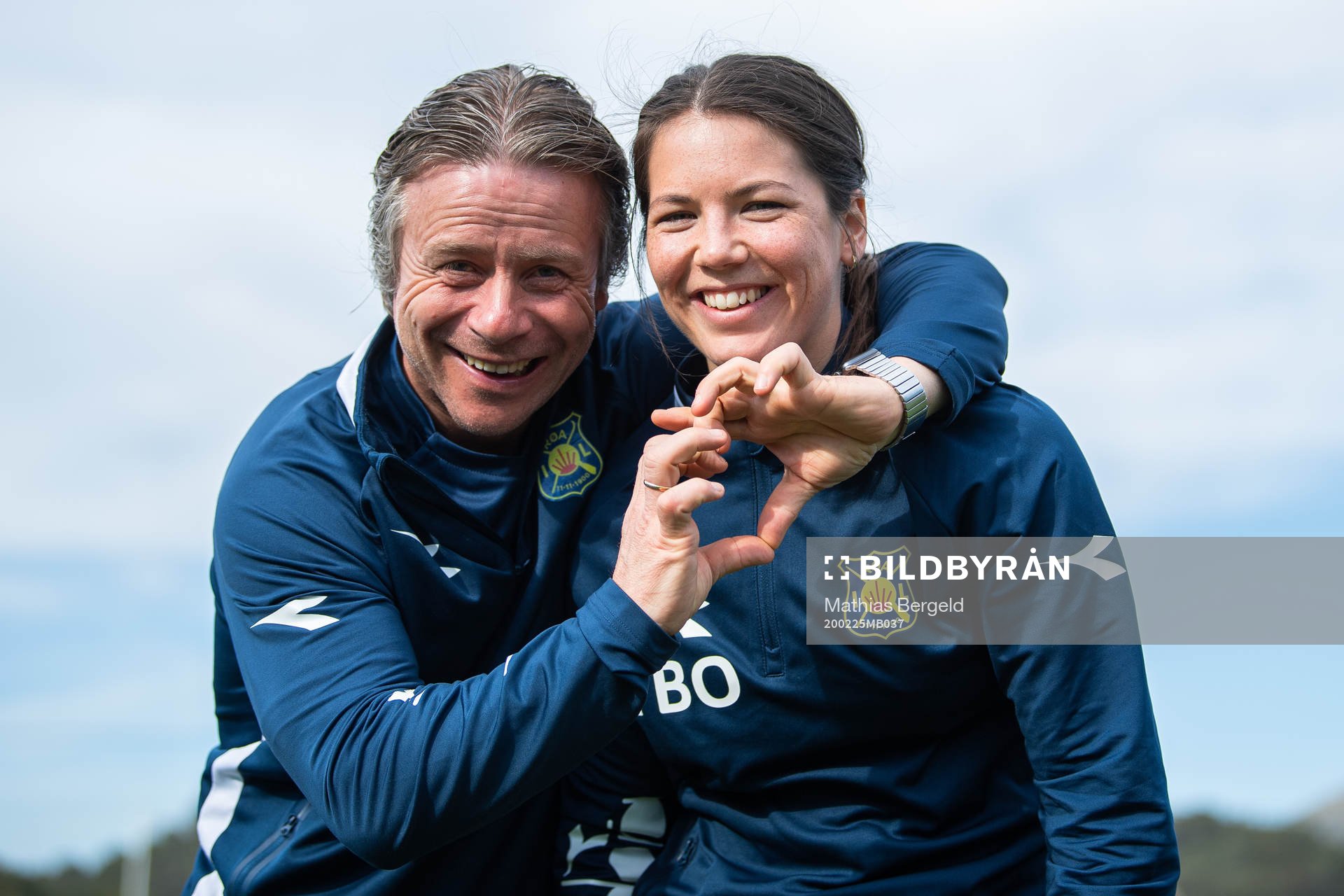 Geir Nordby, head coach, and Tuva Bilov-Olsen, physio of