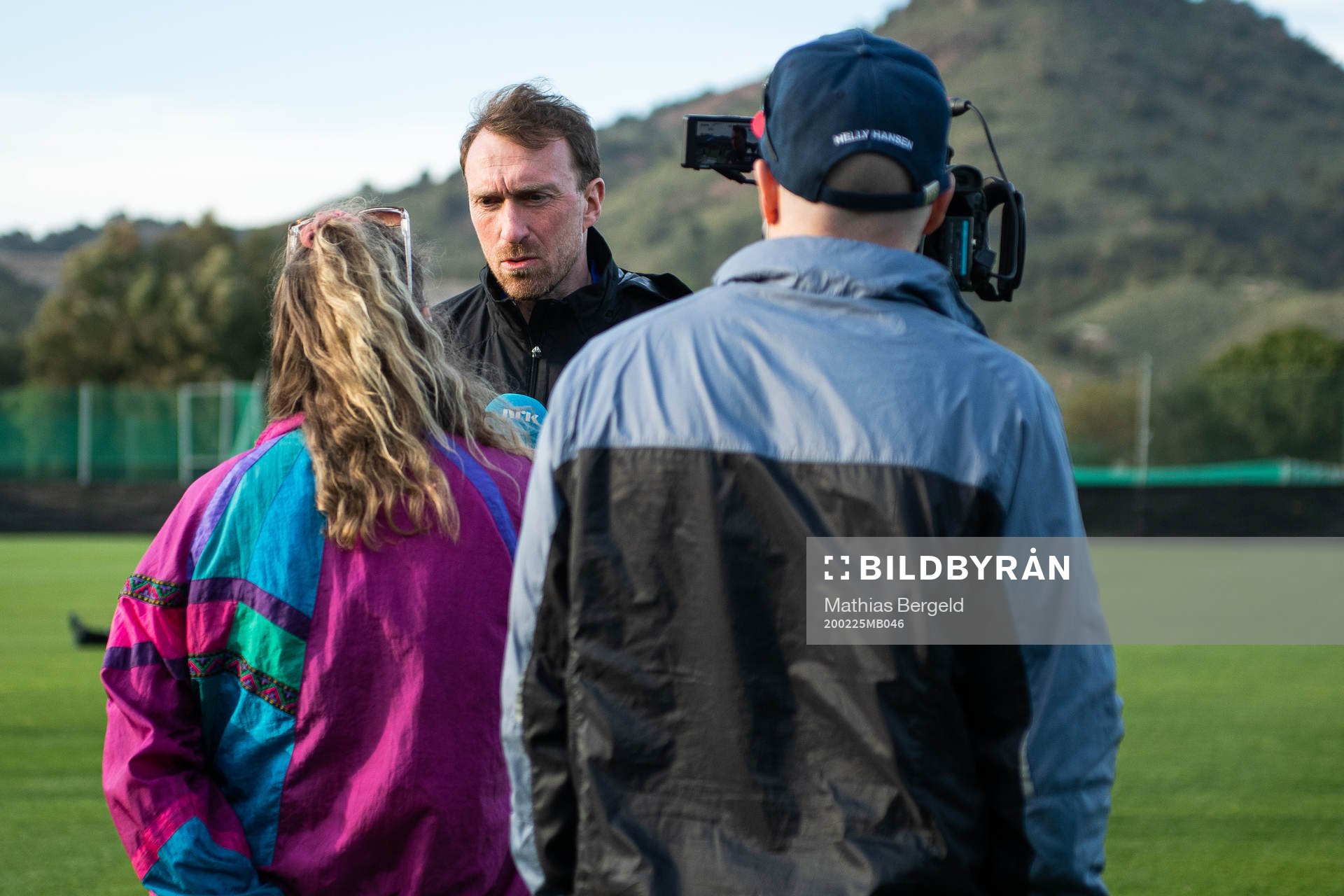 Steinar Lein, head coach of Rosenborg, is interviewed