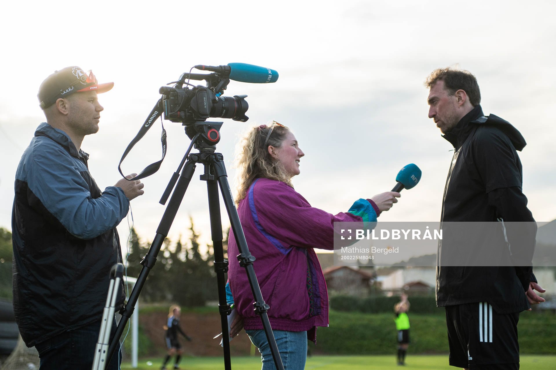 Steinar Lein, head coach of Rosenborg, is interviewed
