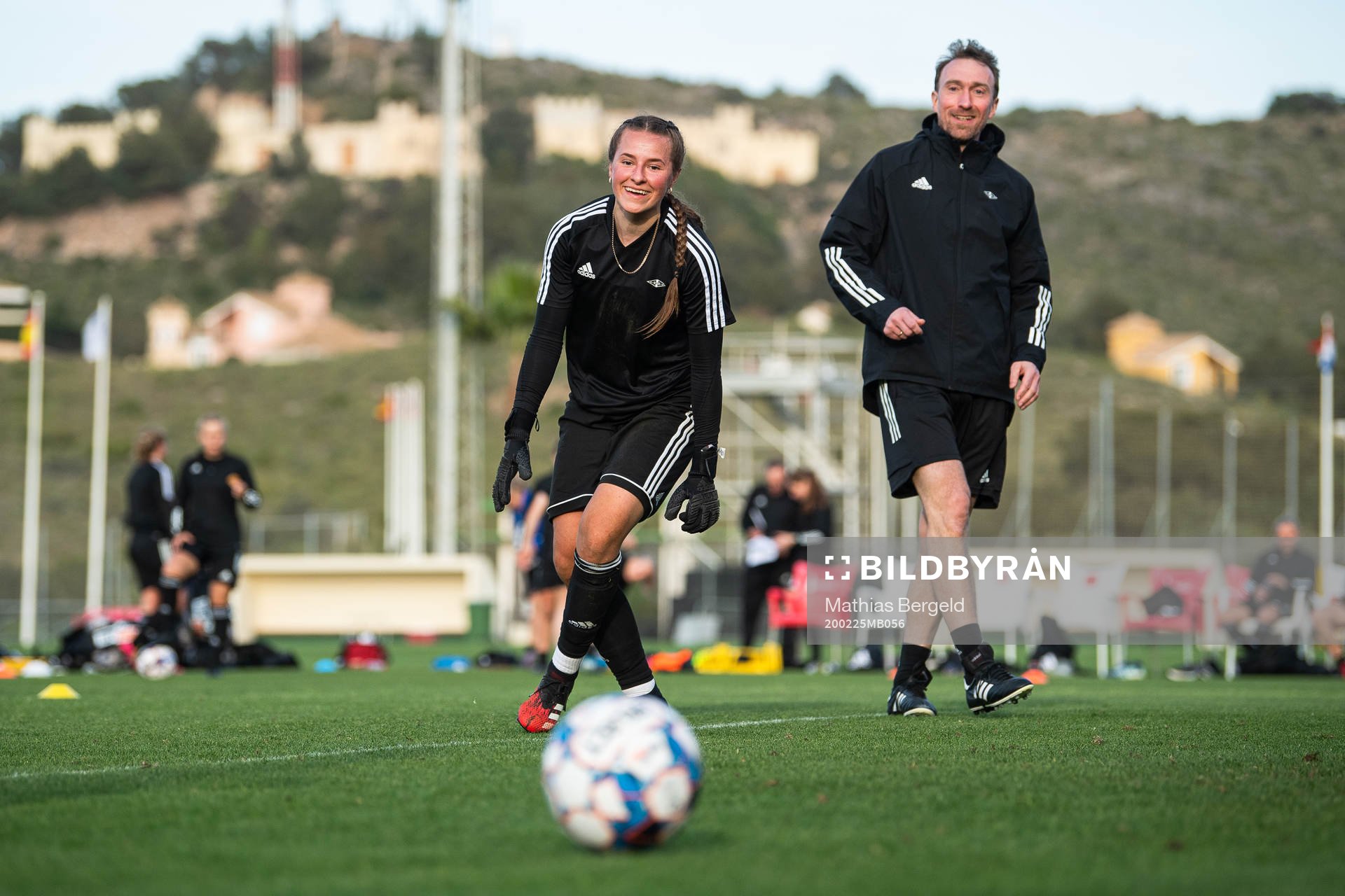 Goalkeeper Rugile Maria Rulyte and Steinar Lein, head coach