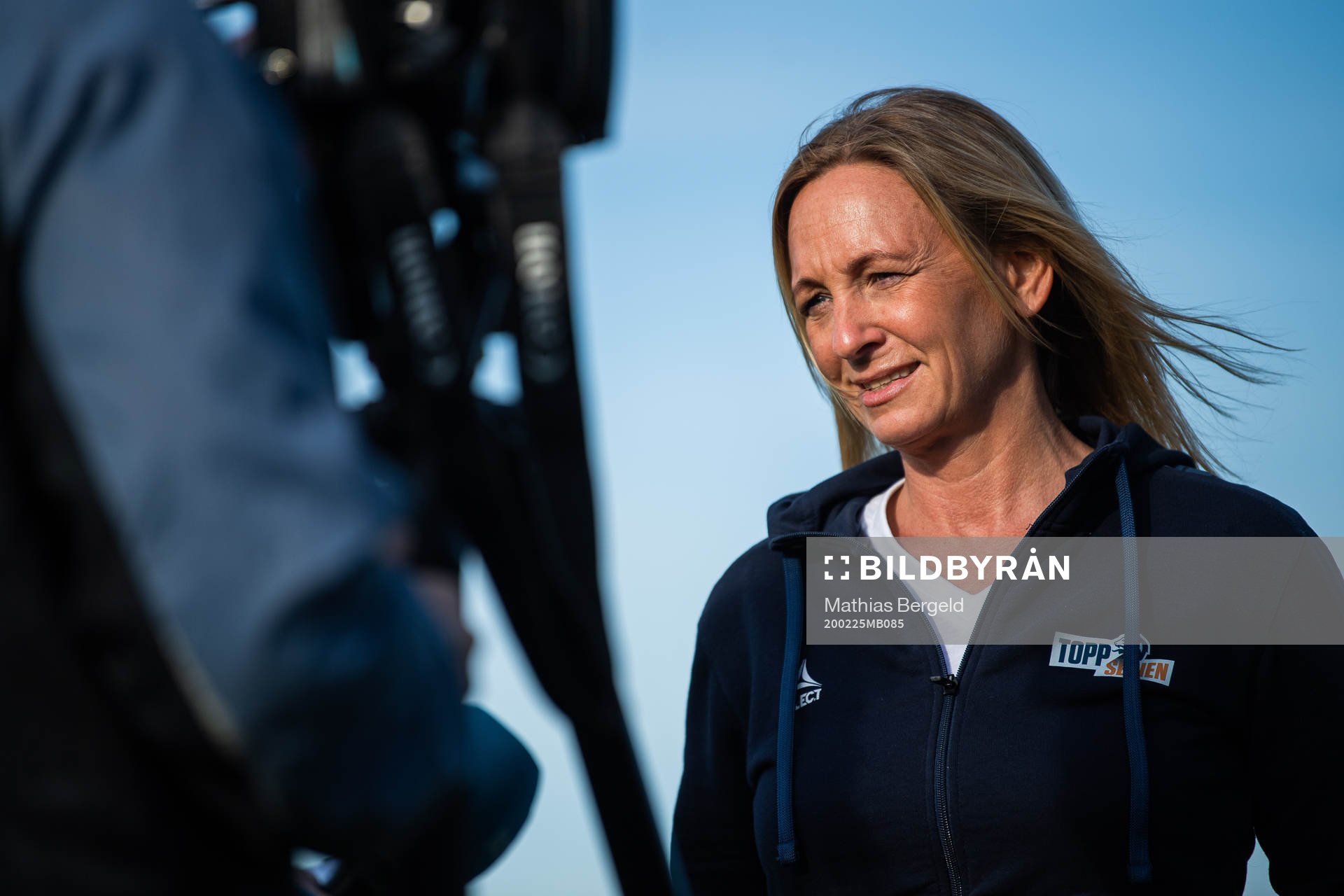 Hege Jørgensen, Toppfotball Kvinner, is interviewed