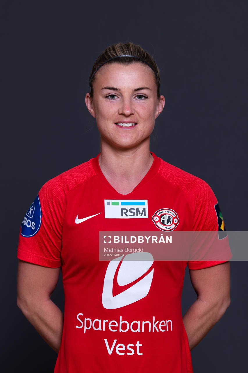 Emelie Lövgren of Arna-Bjørnar poses for a portrait on February 25, 2020 in La Manga.