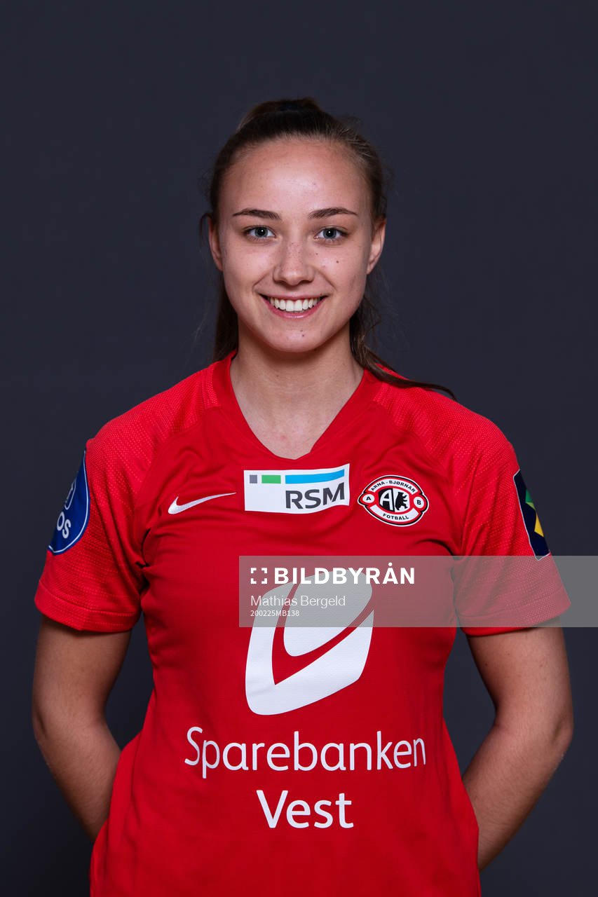 Milena Kokosz of Arna-Bjørnar poses for a portrait on February 25, 2020 in La Manga.