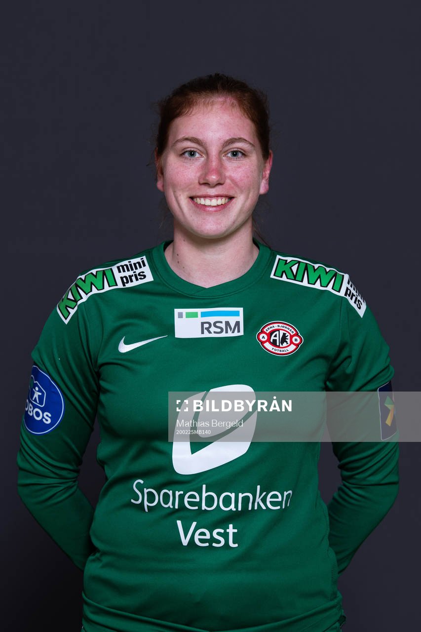Goalkeeper Moa Edrud of Arna-Bjørnar poses for a portrait