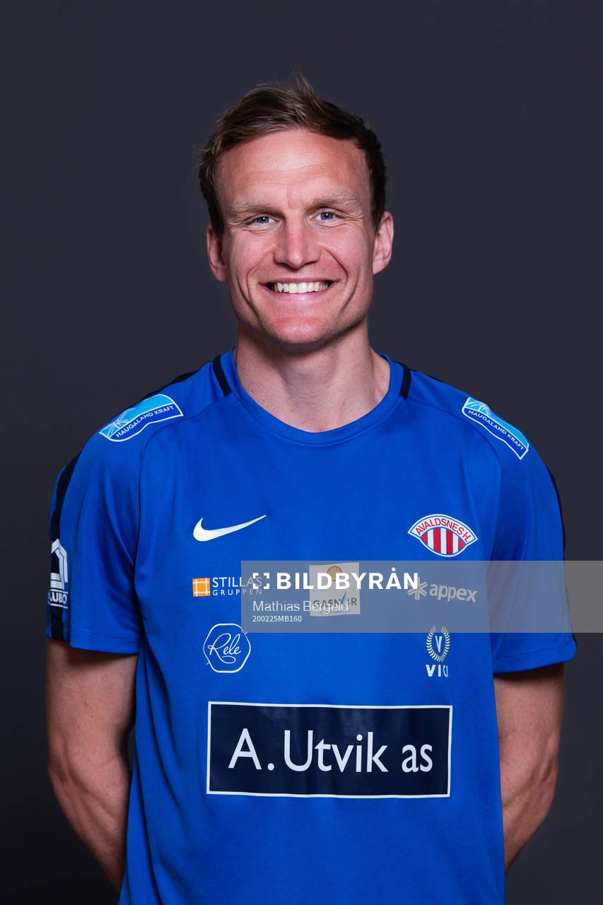 Sigurd Kongsrud Aasmundstad, physio of Avaldsnes, poses for