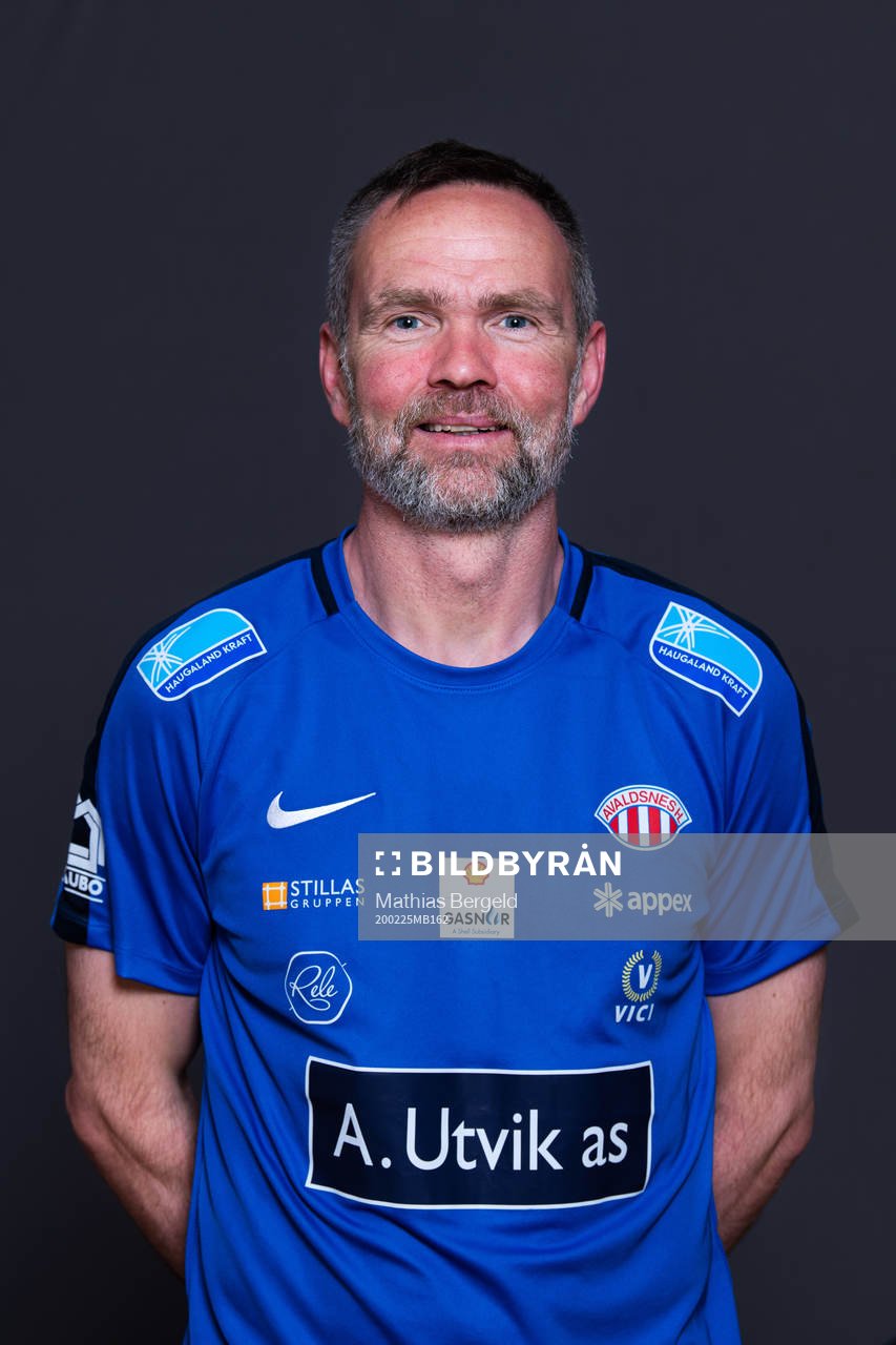 Per Andreas Haftorsen, goalkeeper coach of Avaldsnes, poses