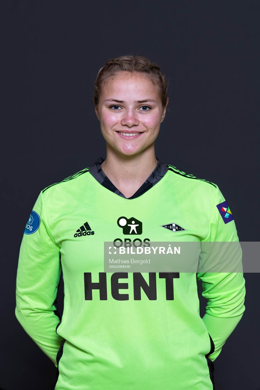 Goalkeeper Birthe Emilie Christiansen of Rosenborg poses