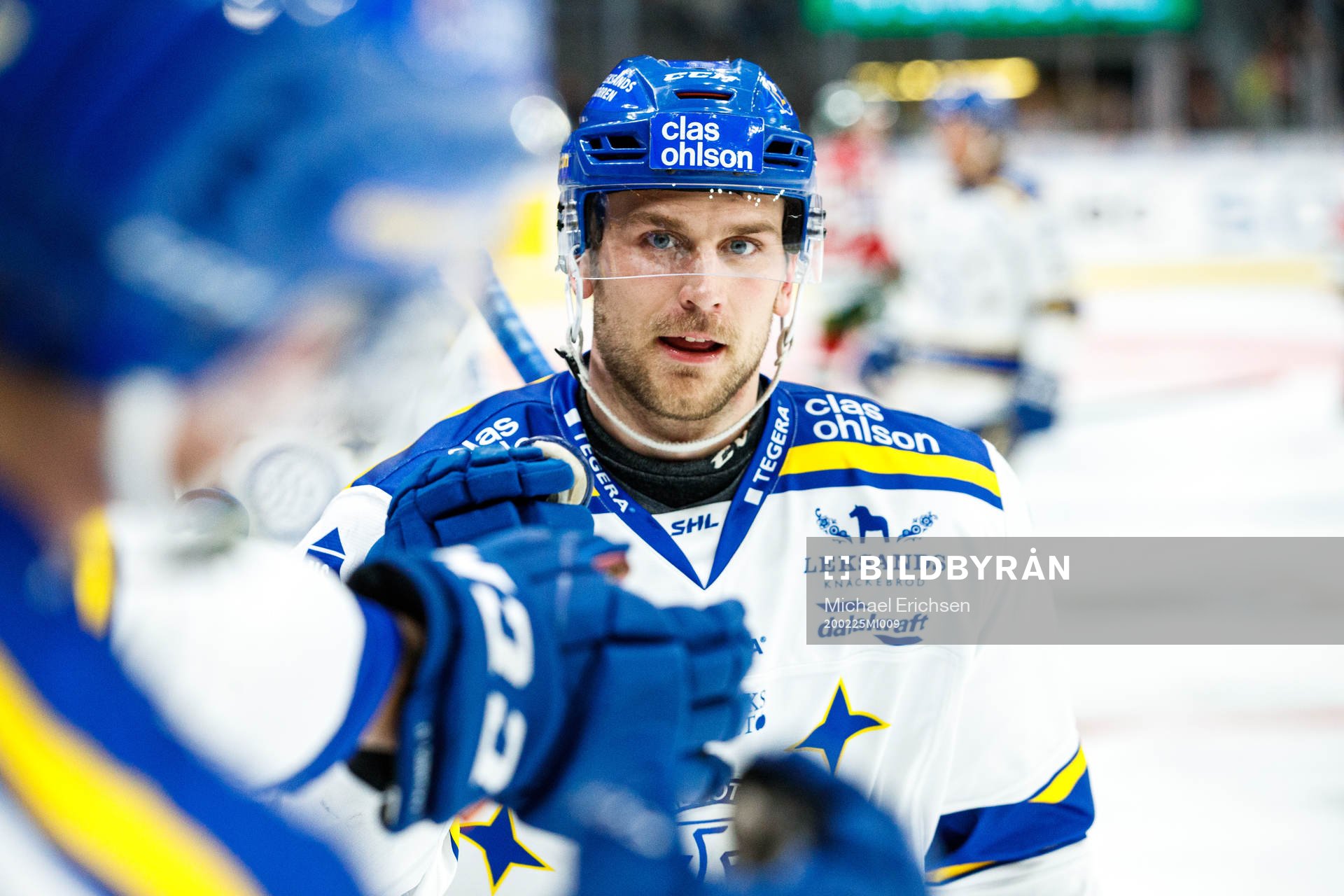 Leksands Daniel Gunnarsson jublar