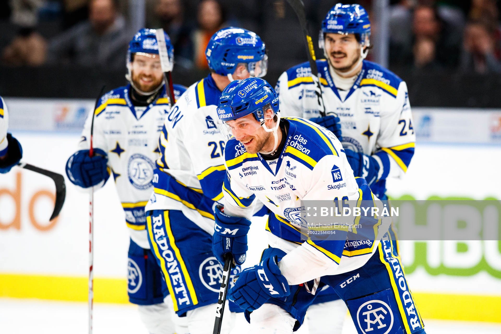 Leksands Daniel Gunnarsson jublar