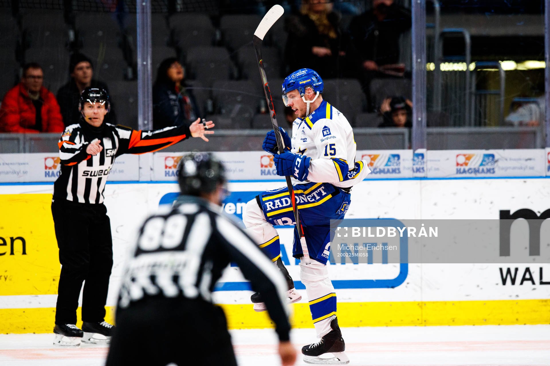 Leksands Matt Carey jublar