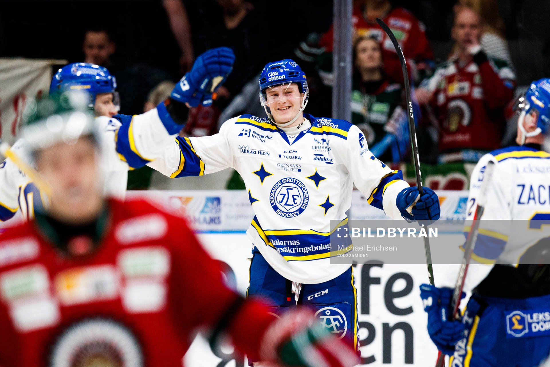 Leksands Lucas Nordsäter jublar