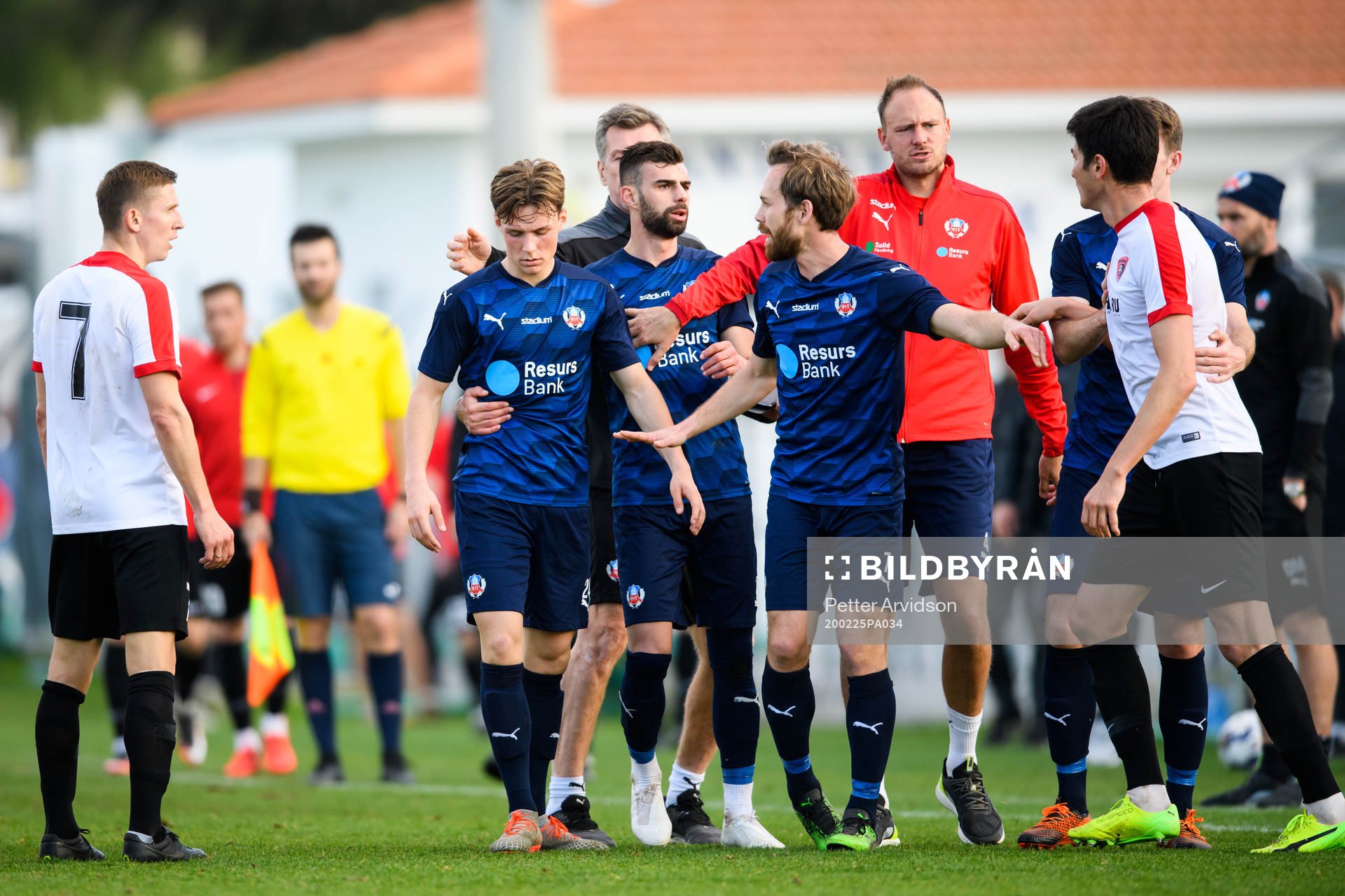 Helsingborgs Filip Sjöberg, Egzon Bejtulai, Anders Randrup