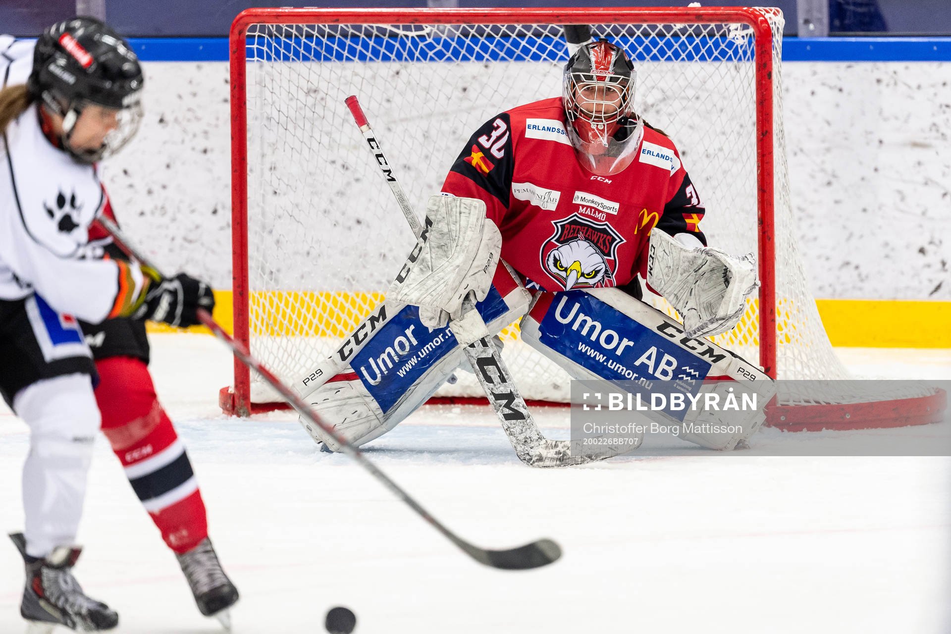 Malmö Redhawks målvakt Lisa Sellberg Jensen