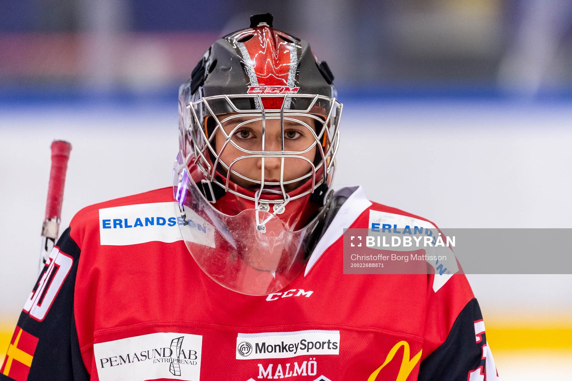 Malmö Redhawks målvakt Lisa Sellberg Jensen