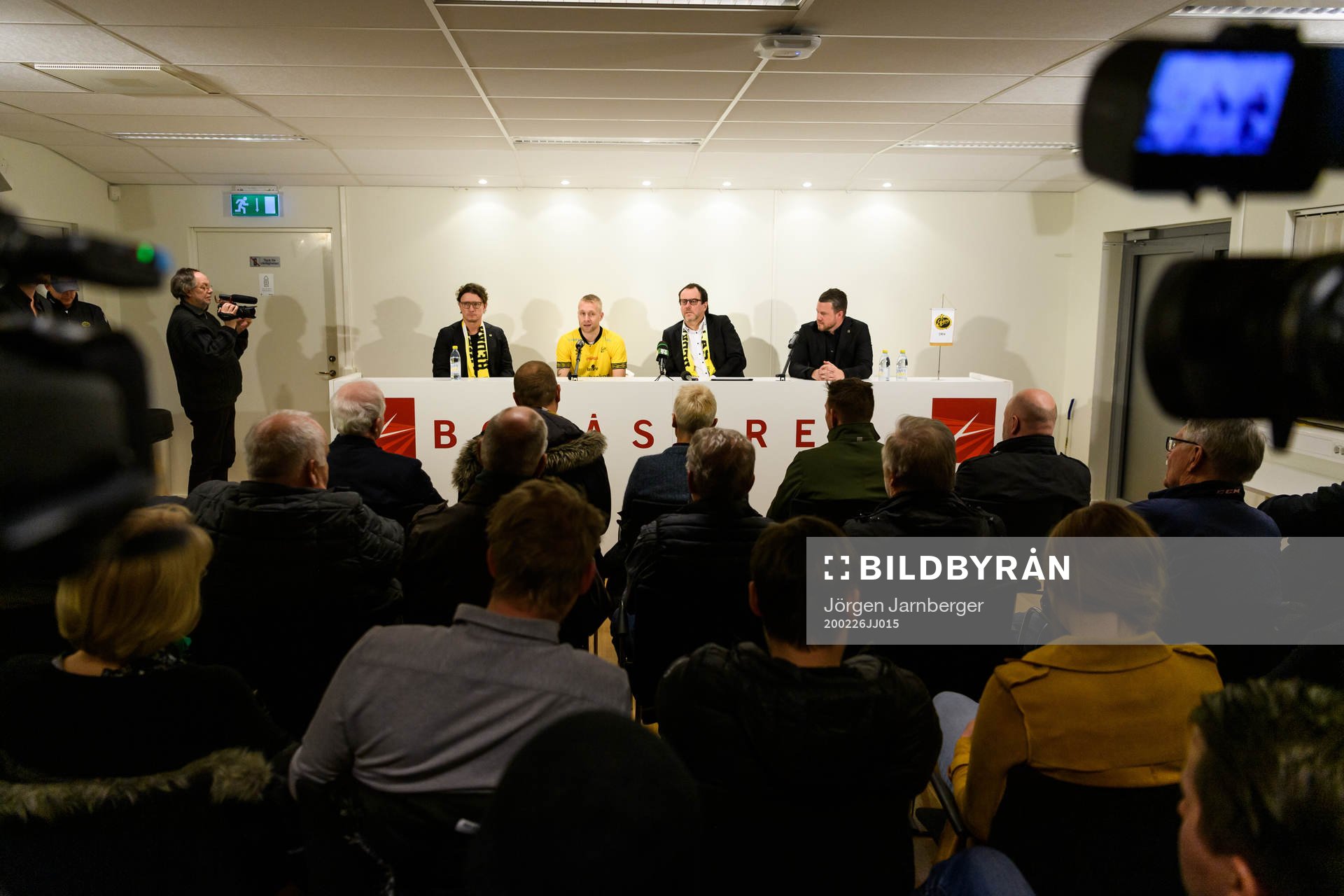 klubbchef Stefan Andreasson, Johan Larsson, ordförande