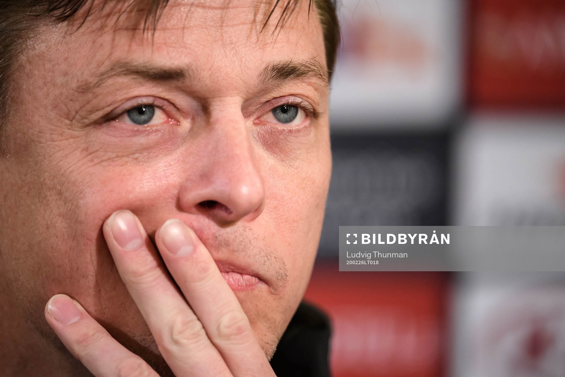 during a press conference and practice with Malmö FF