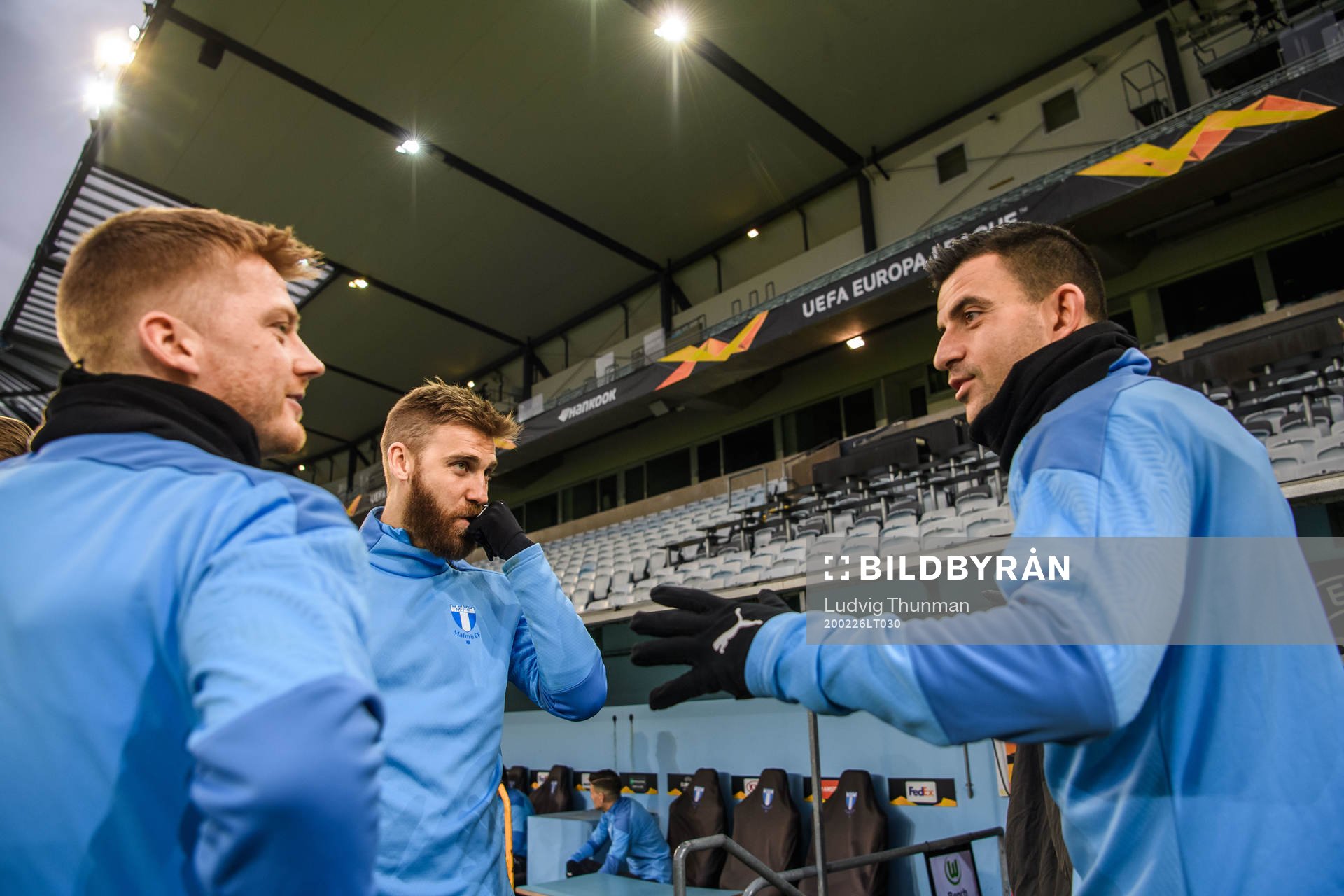 Anders Christiansen, Rasmus Bengtsson and Behrang Safari