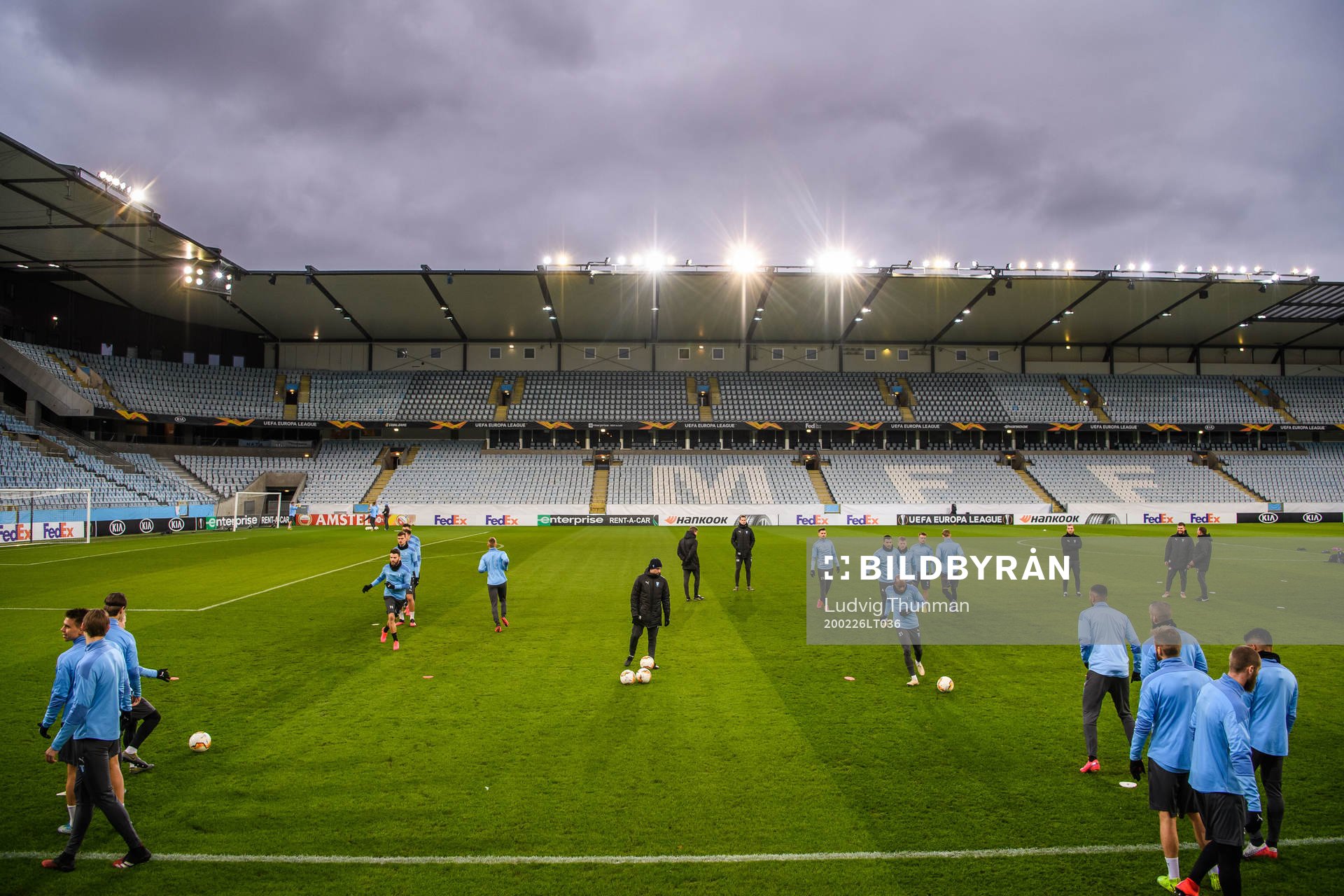 General view over a press conference and practice with