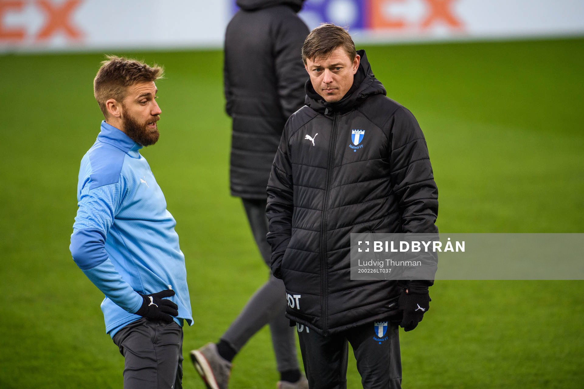 Rasmus Bengtsson and Jon Dahl Tomasson, head coach