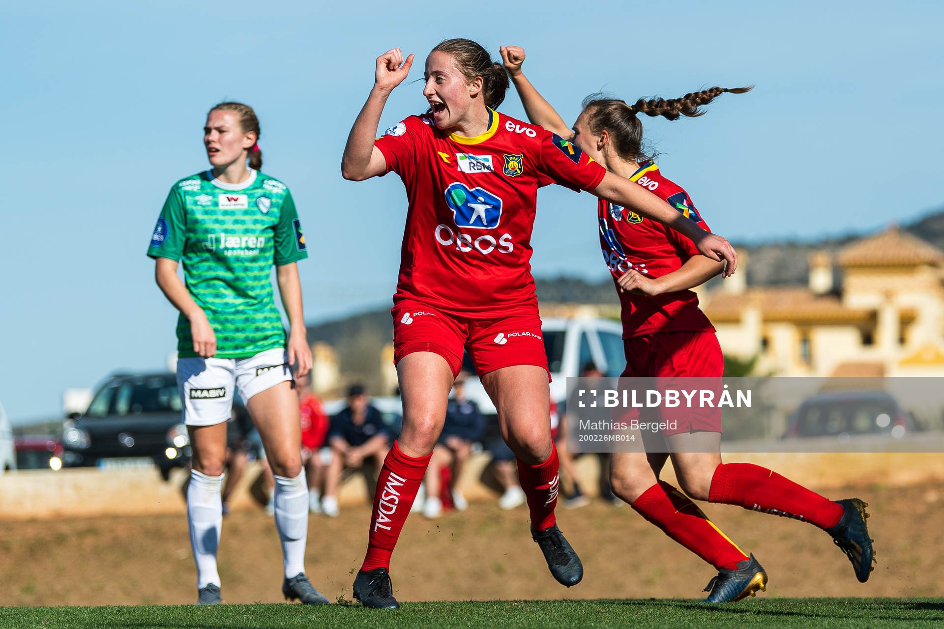 Ragne Hagen Svastuen of Røa celebrates