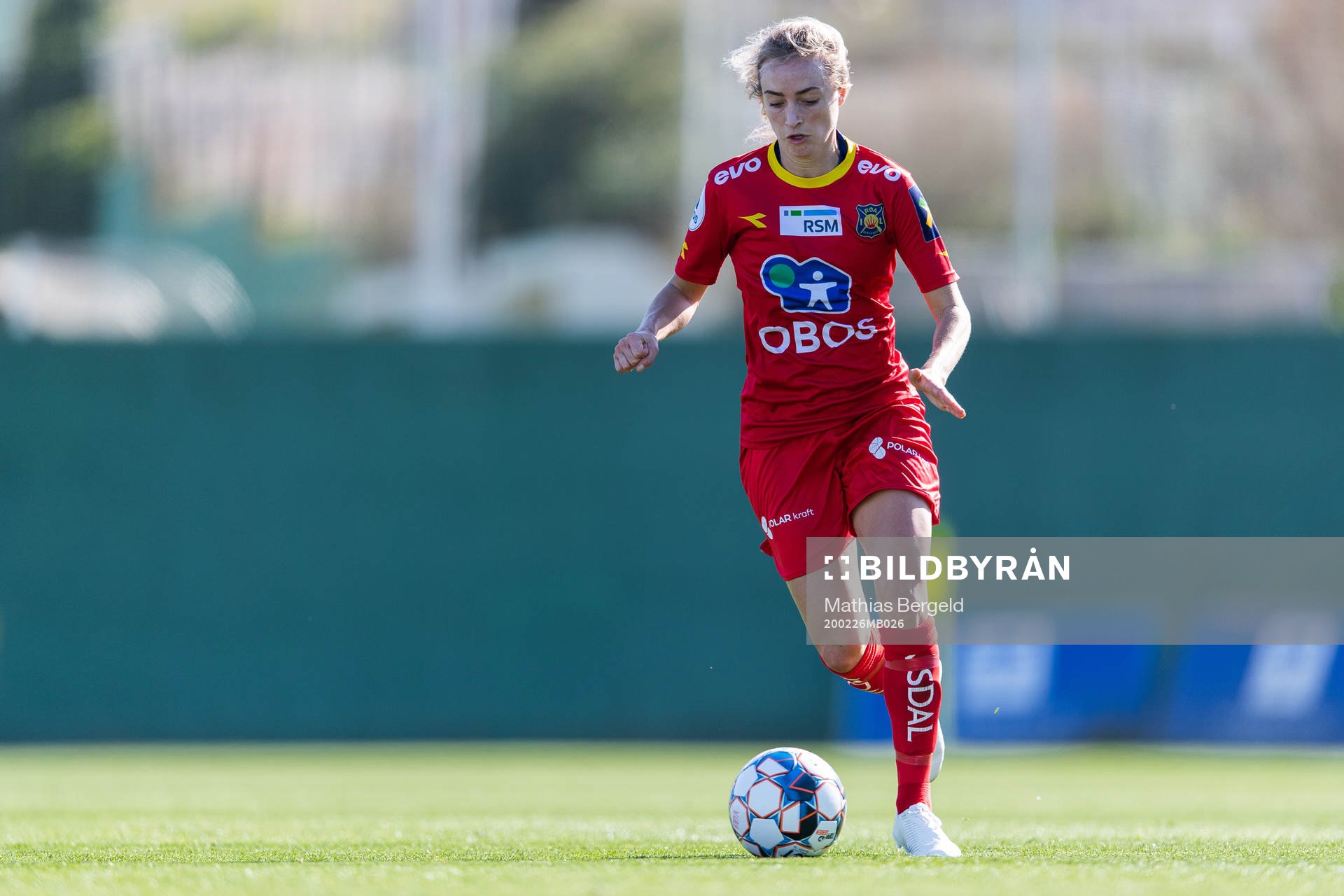 Hanna Terry of Røa during a pre-season friendly football match between Røa and Klepp on February 26, 2020 in La Manga.