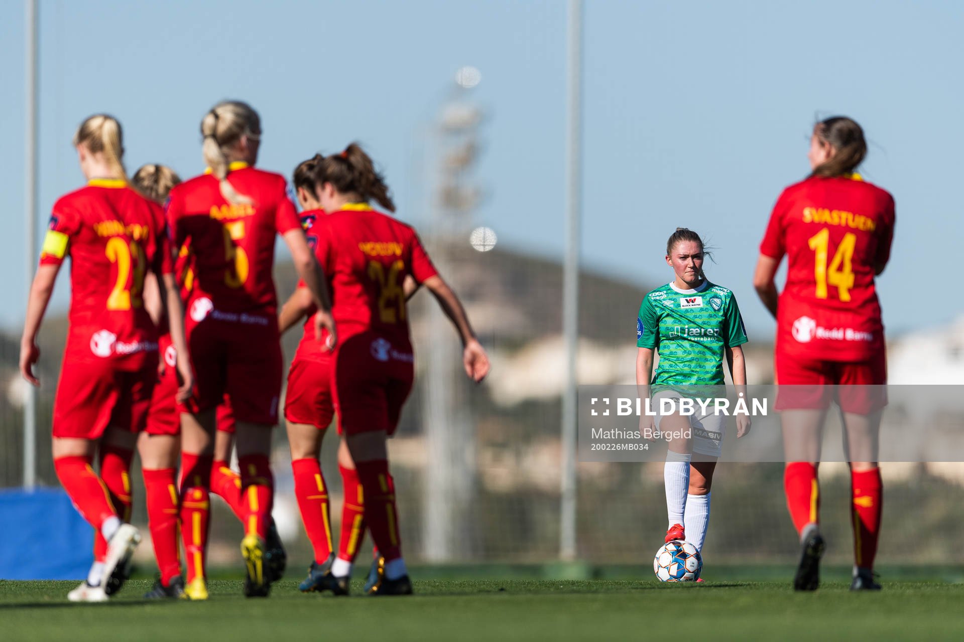 Madeleine Mellemstrand of Klepp looks dejected