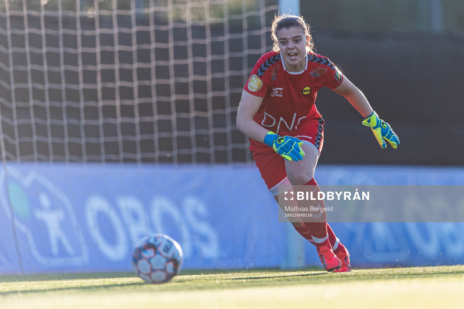Goalkeeper Idun Jørgensen of LSK Kvinner