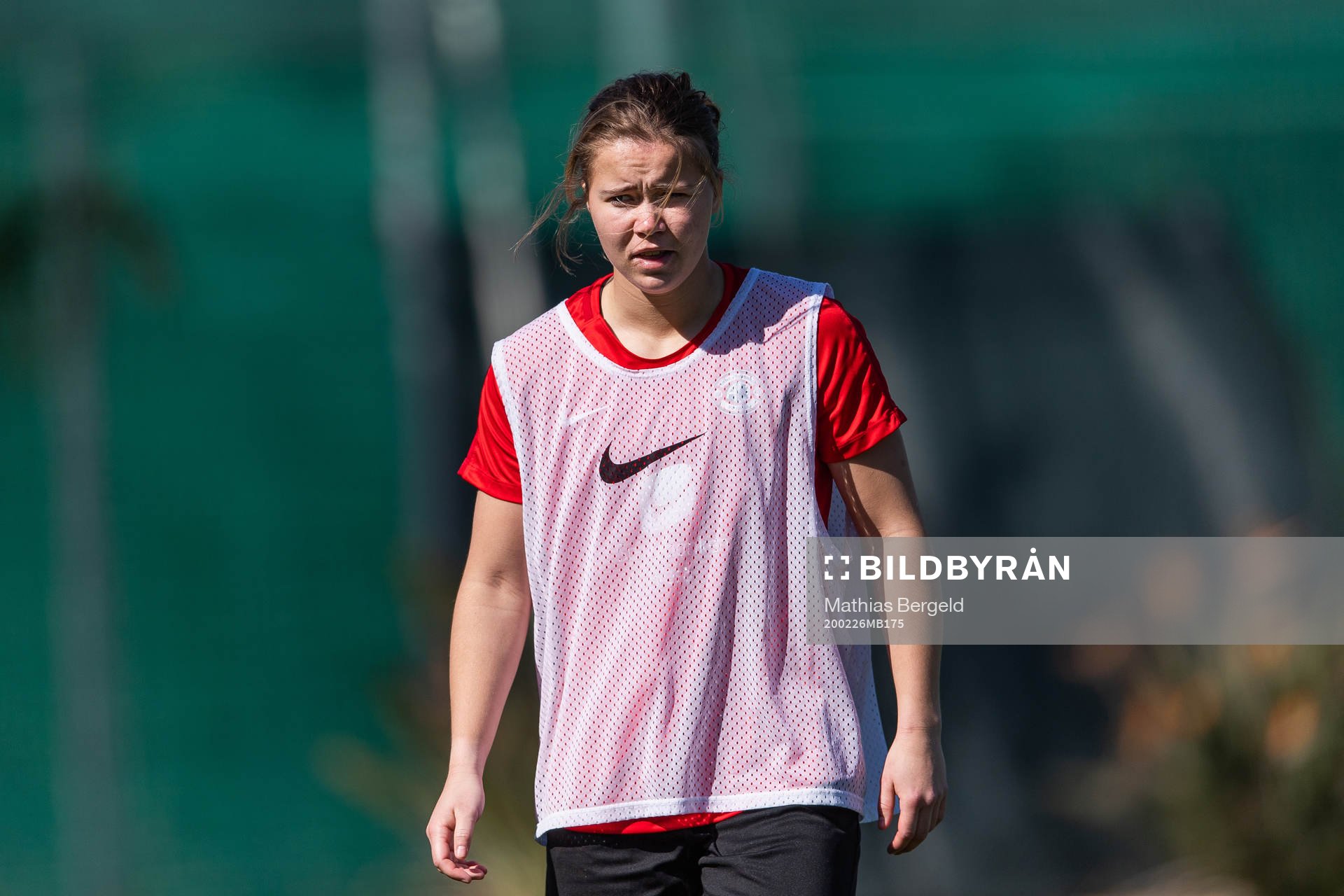 Tanja Løfshus of Arna-Bjørnar during a training session at the Toppserien pre-season camp on February 26, 2020 in La Manga.