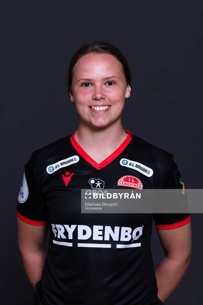 Goalkeeper Sandra Stavenes of Sandviken poses for a portrait