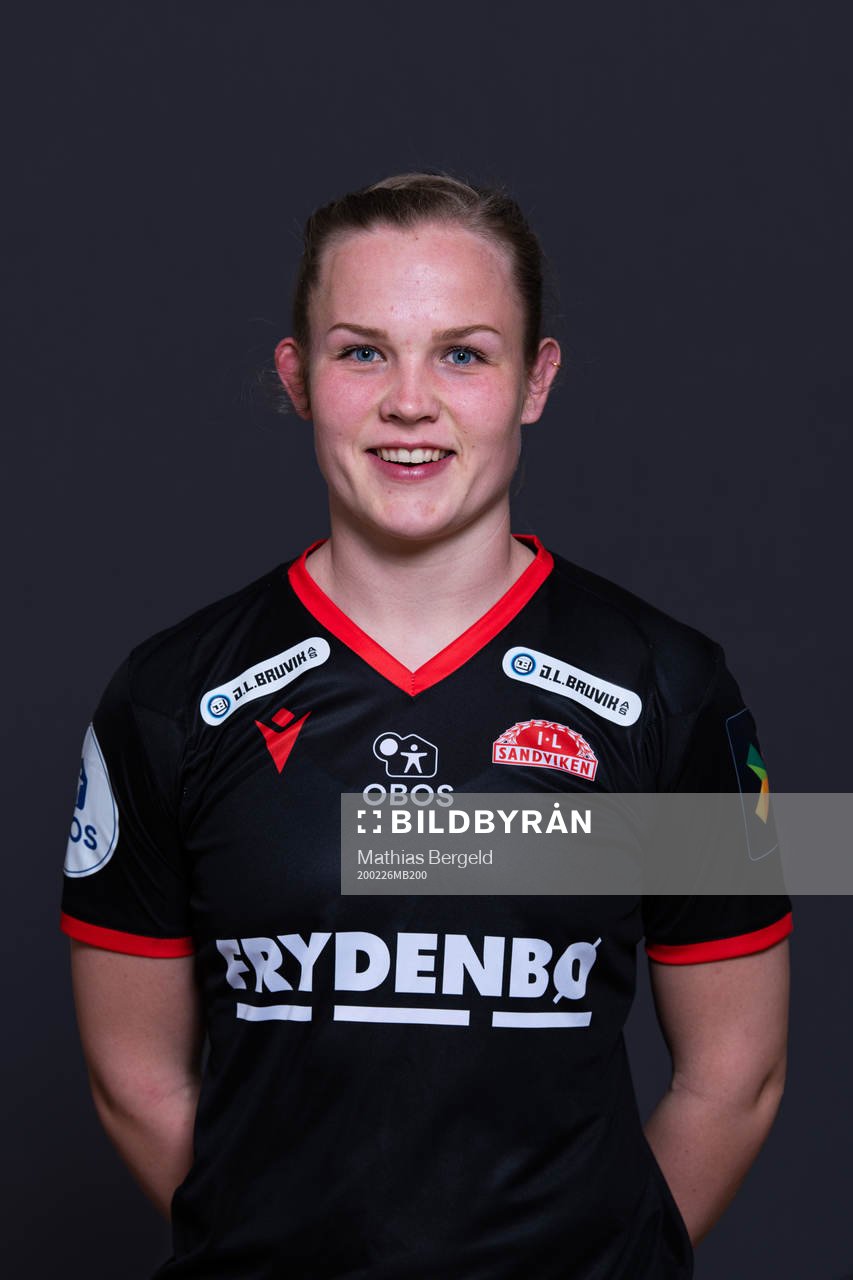 Goalkeeper Oda Bogstad of Sandviken poses for a portrait