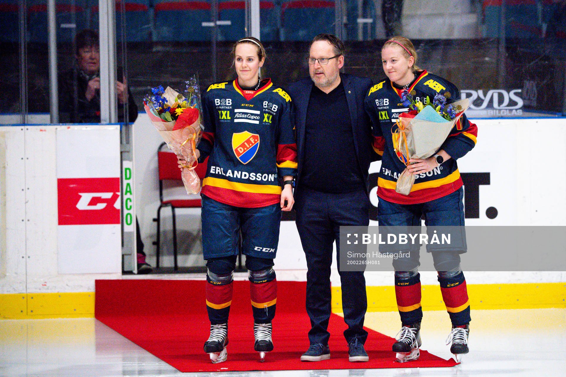 Djurgårdens Julia Östlund och Julia Johansson