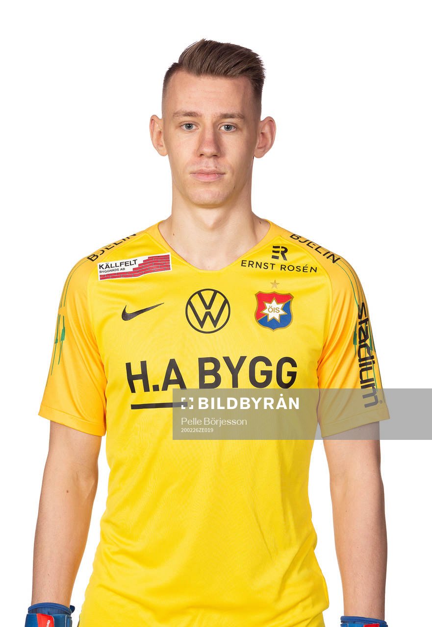 Örgrytes målvakt David Olsson poserar för ett porträtt den 26 februari 2020 i Göteborg.