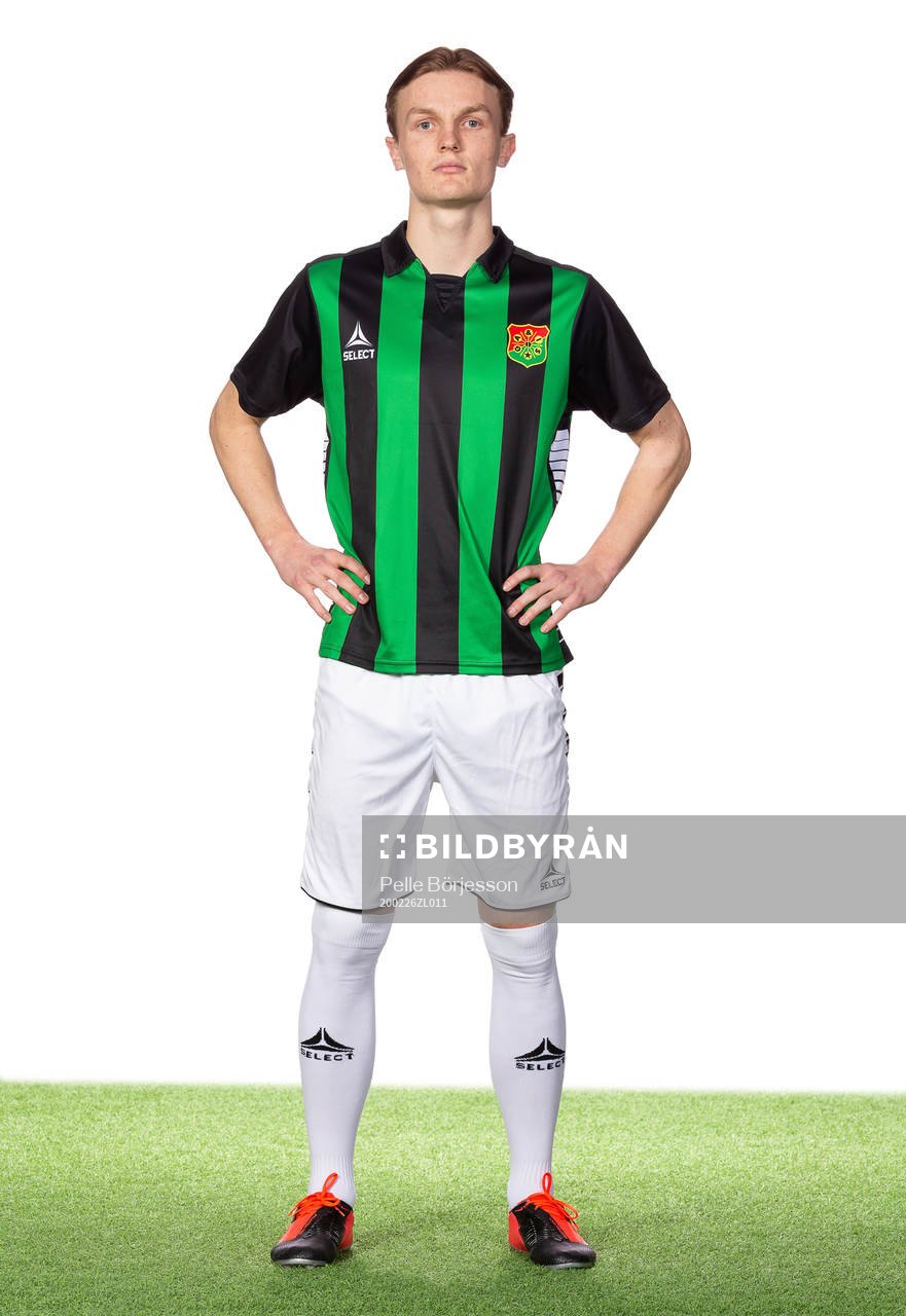 GAIS Julius Johansson poserar för ett porträtt den 26 februari 2020 i Göteborg.