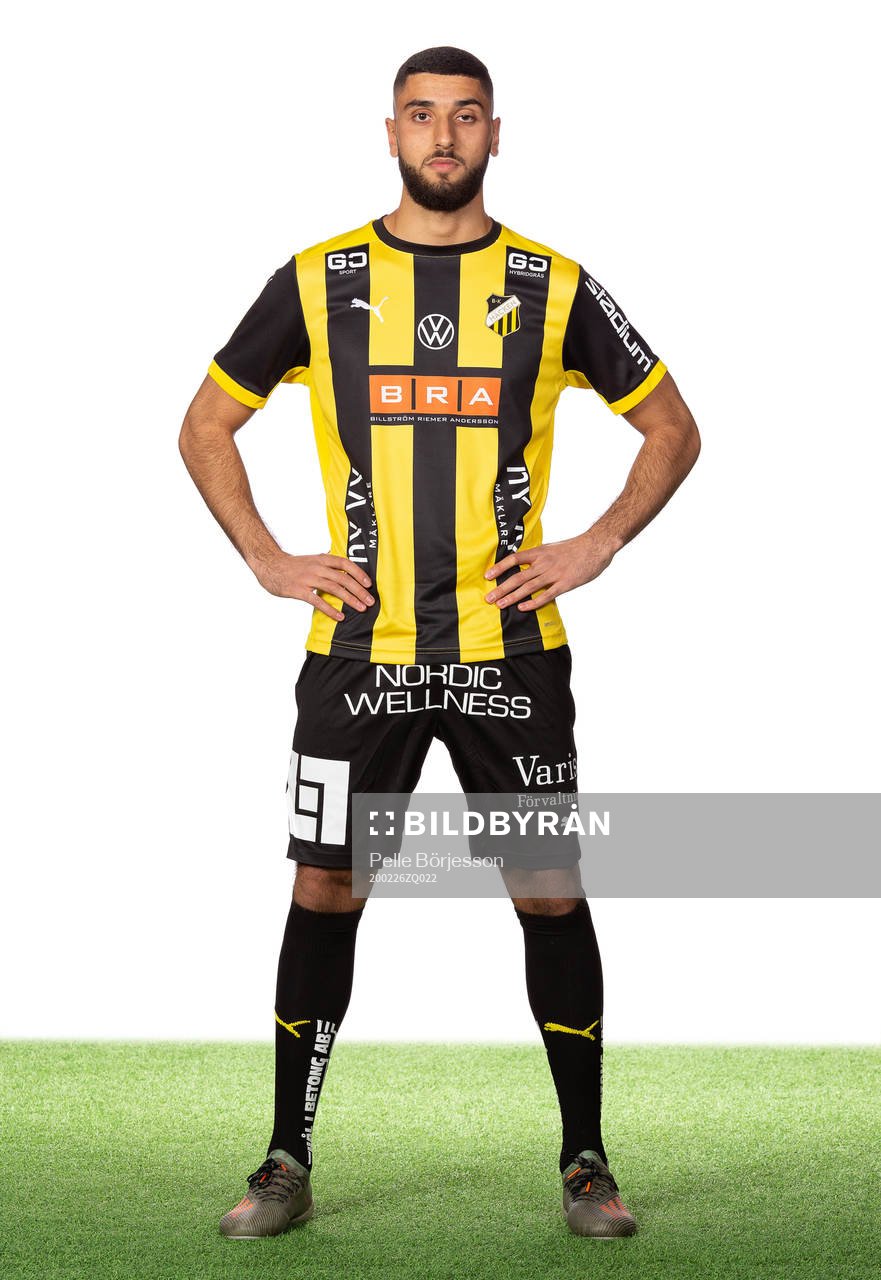Häckens Aiham Ousou poserar för ett porträtt den 26 februari 2020 i Göteborg.