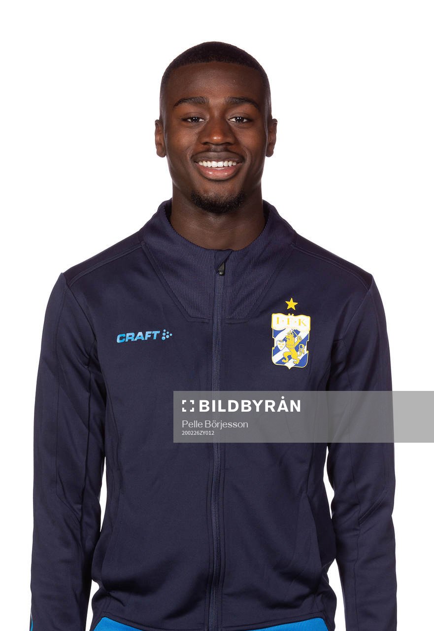 IFK Göteborgs Adil Titi poserar för ett porträtt den 26 februari 2020 i Göteborg.