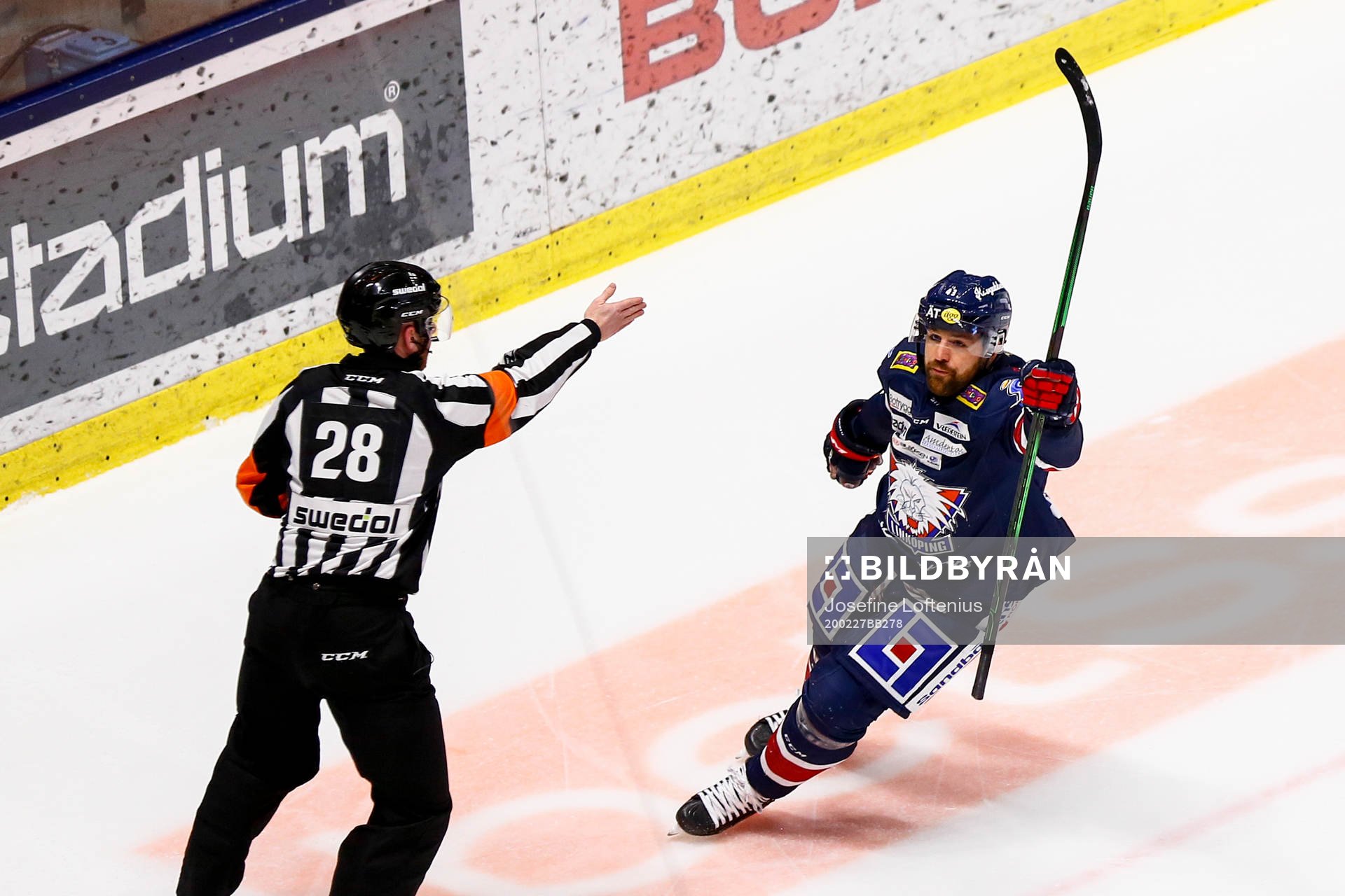 Linköpings Nichlas Hardt jublar