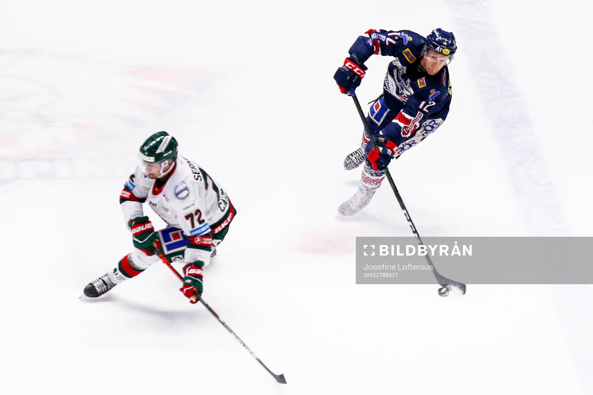 Linköpings Sebastian Karlsson och Frölundas Patrik
