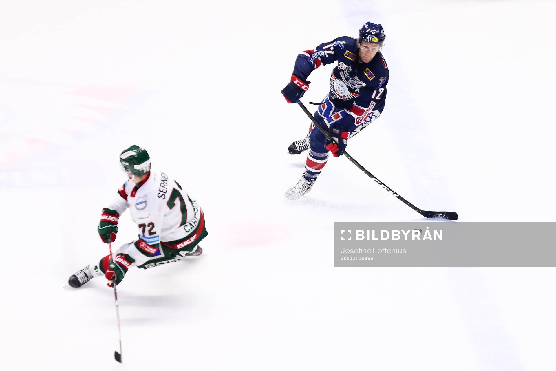 Linköpings Sebastian Karlsson och Frölundas Patrik