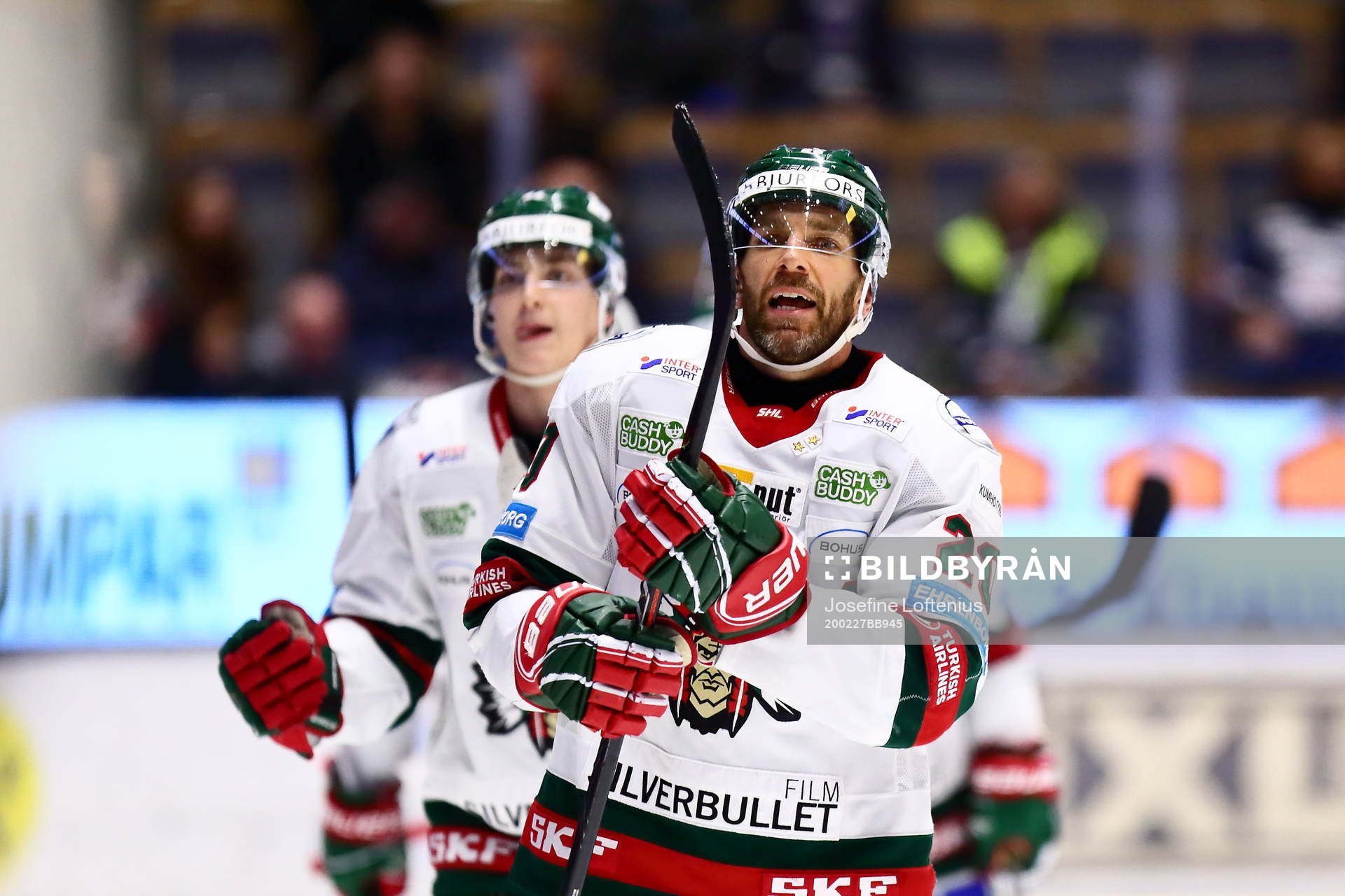 Frölundas Joel Lundqvist jublar
