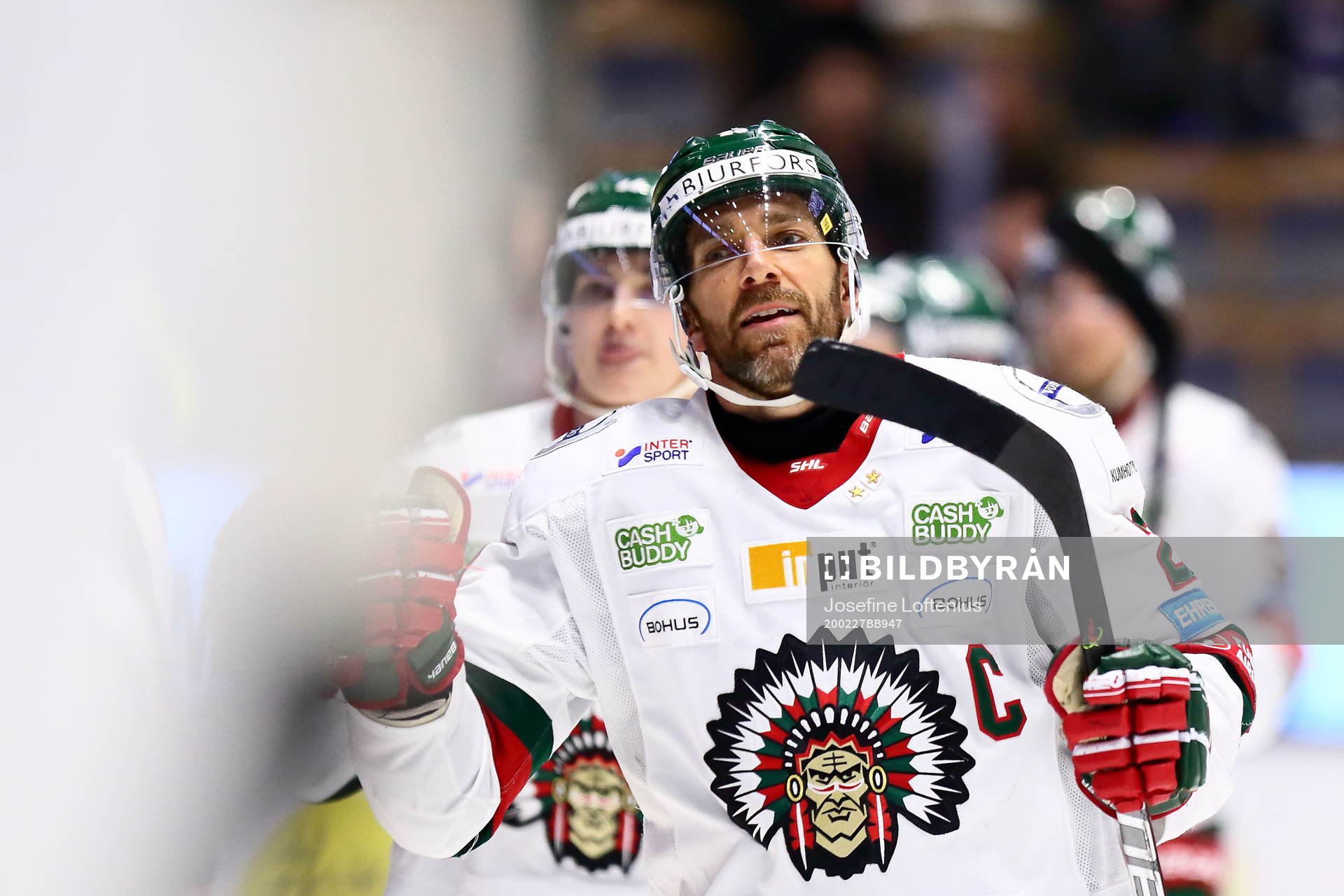 Frölundas Joel Lundqvist jublar