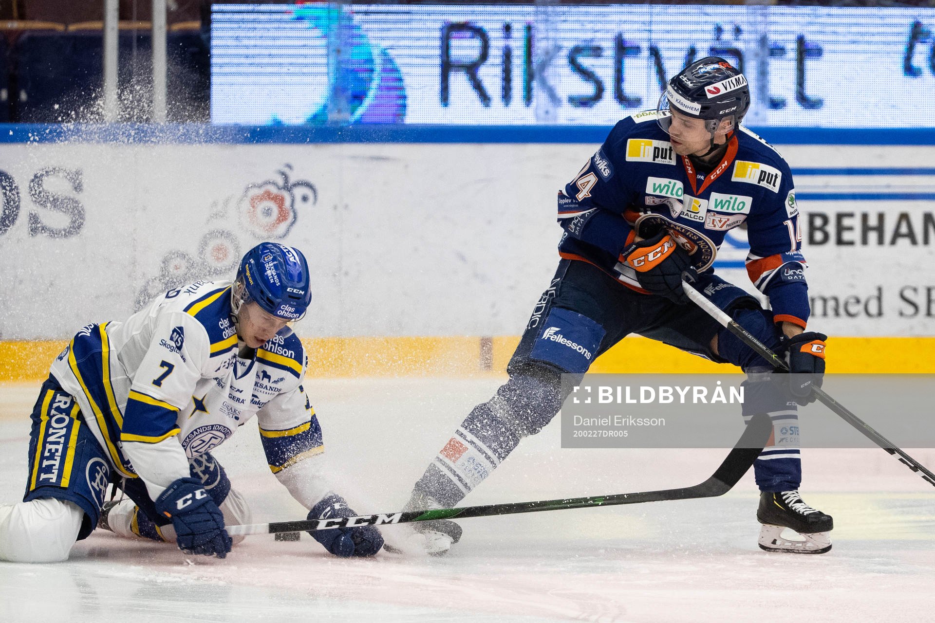 Leksands Lucas Nordsäter och Växjös Emil Pettersson
