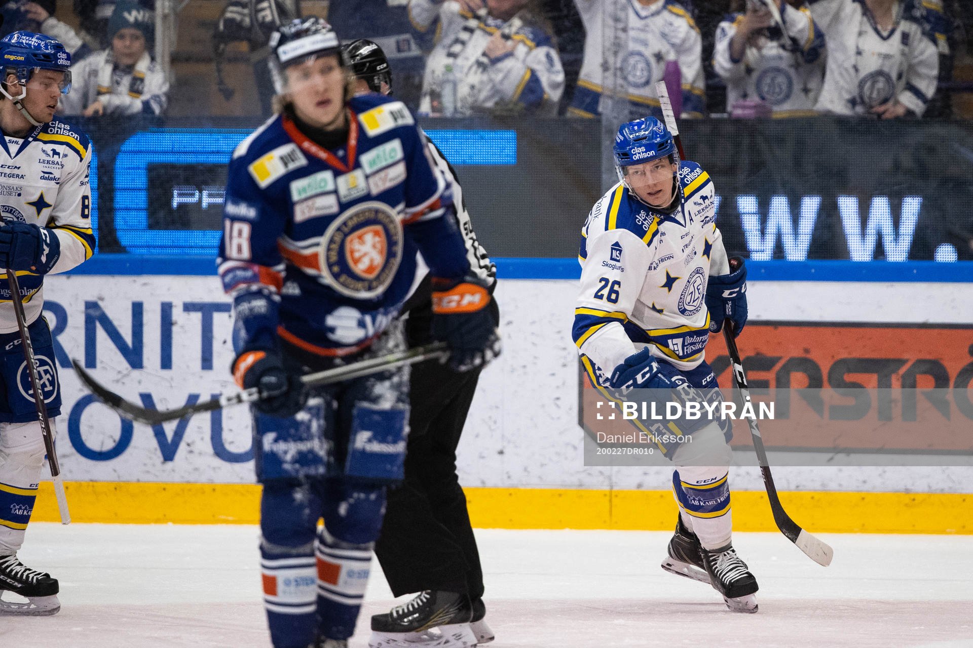 Leksands Patrik Zackrisson jubel