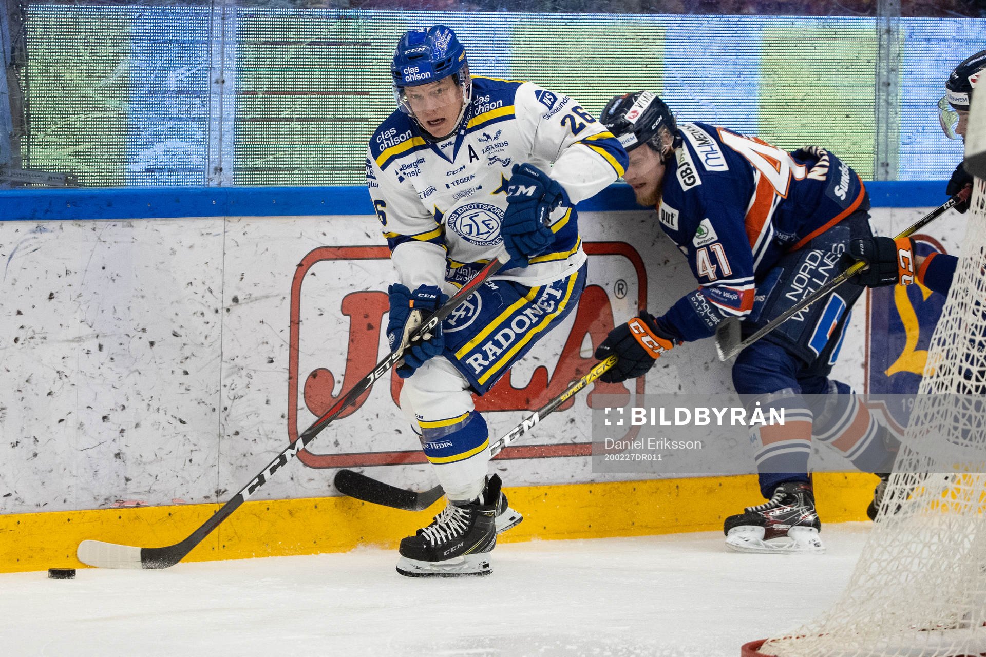 Leksands Patrik Zackrisson och Växjös Ludvig Nilsson