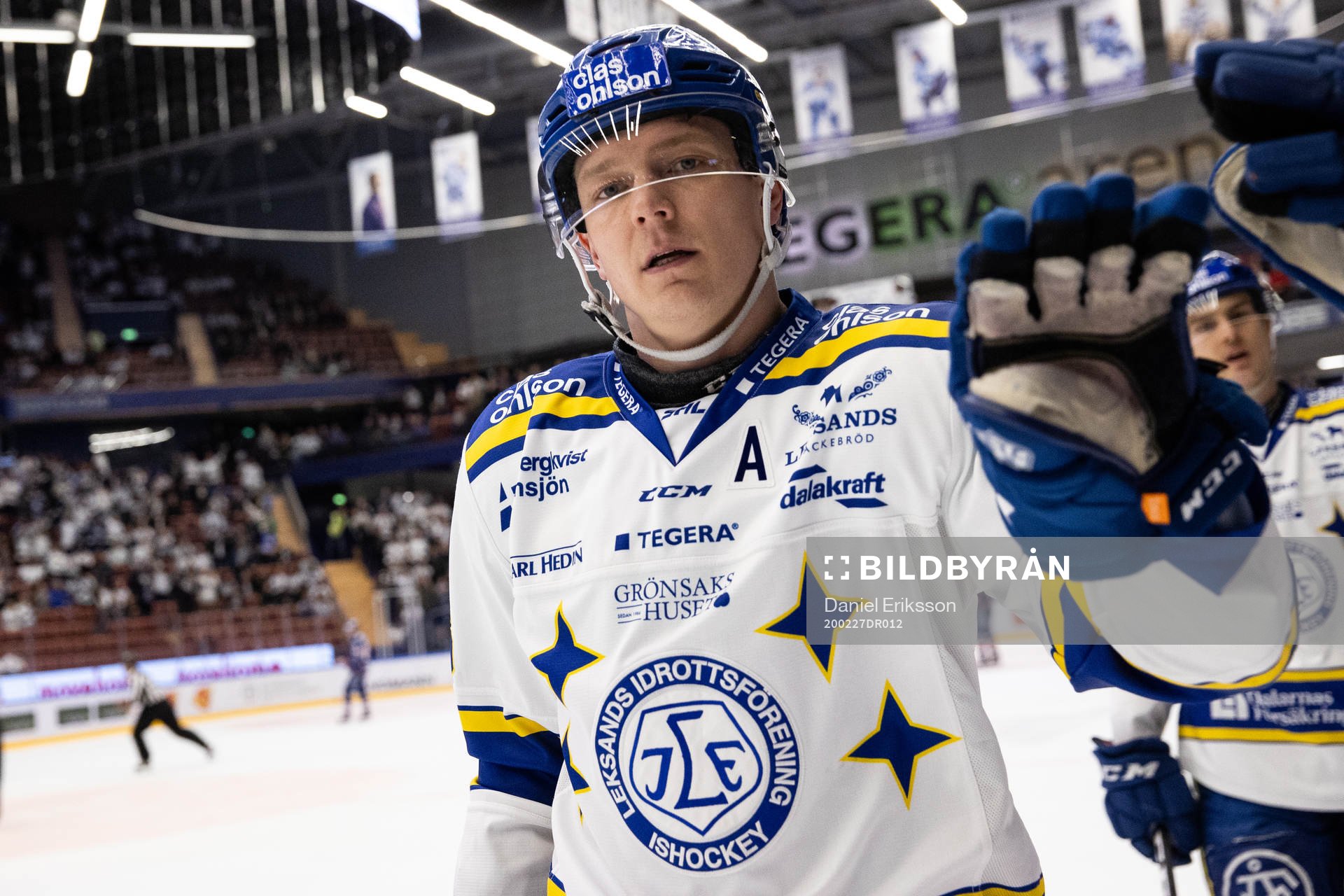 Leksands Patrik Zackrisson jubel