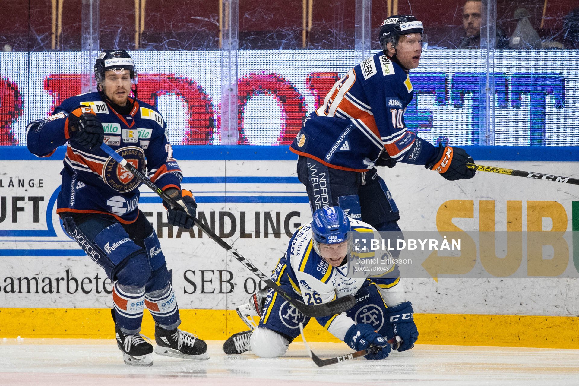 Växjös Roman Horak och Leksands Patrik Zackrisson och