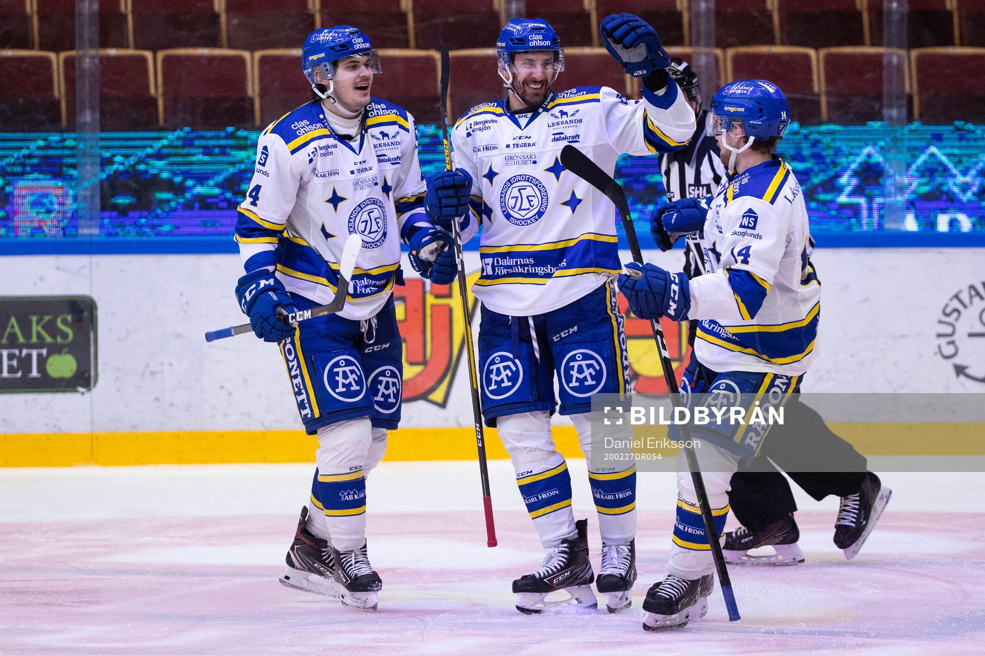 Leksands Oskar Lang jublar