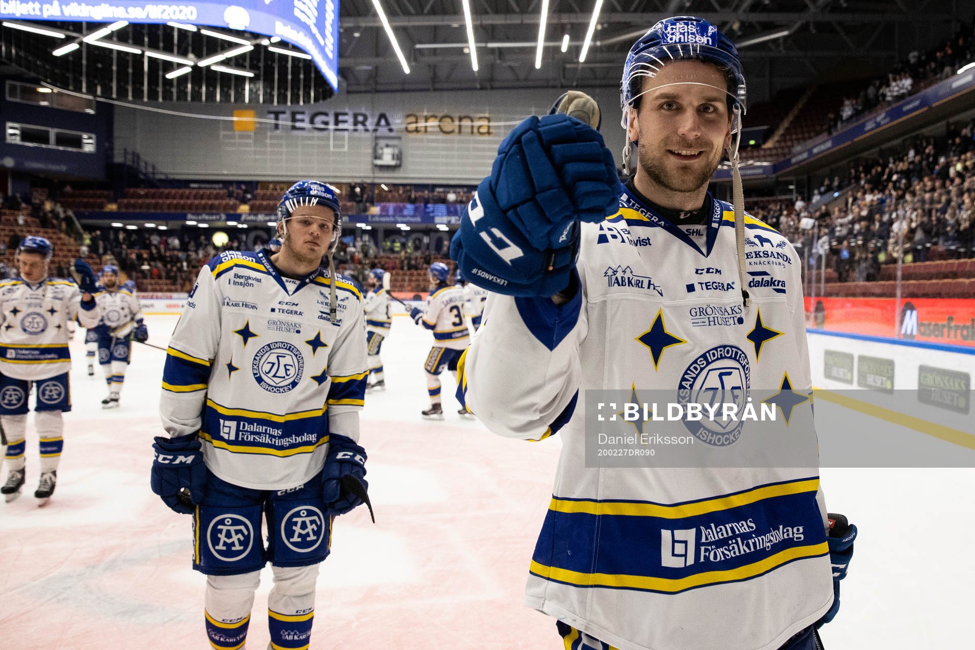Leksands Daniel Gunnarsson jublar