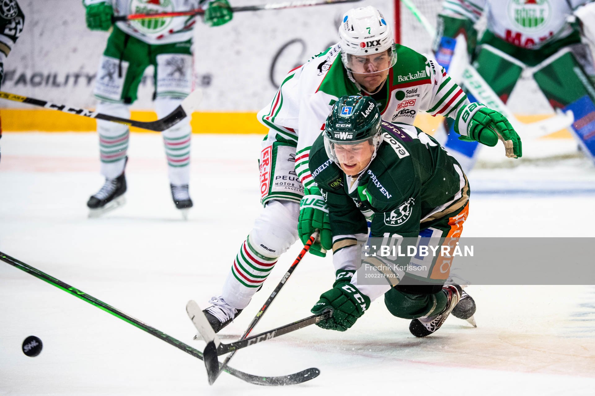 Rögles Erlend Lesund och Färjestads Marcus Nilsson