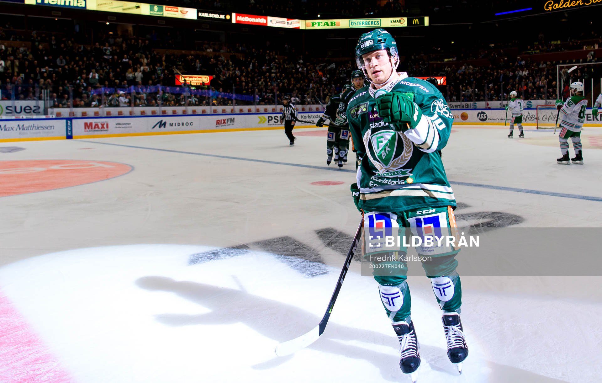 Färjestads Marcus Nilsson jublar