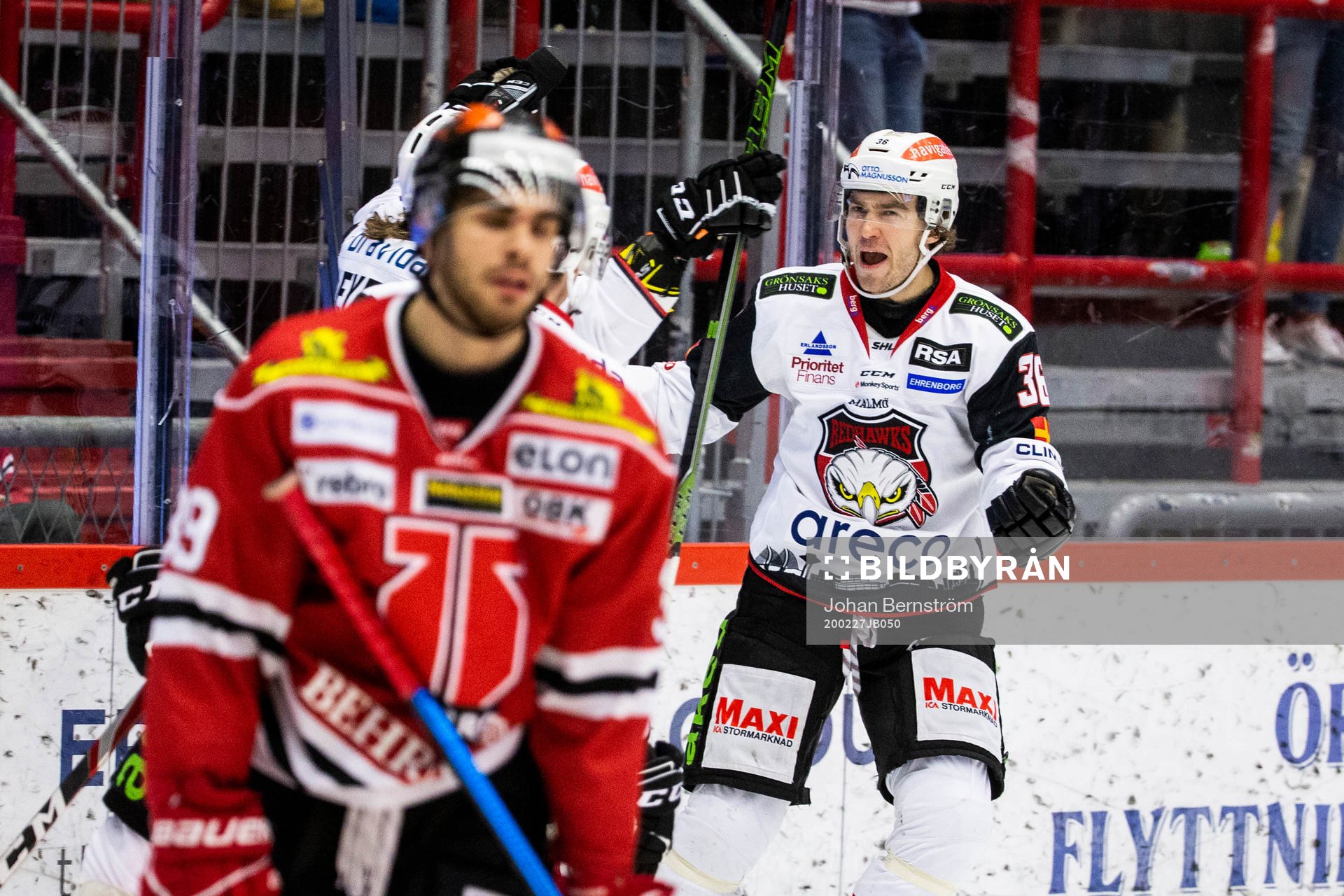 Malmö Redhawks Matias Myttynen jublar